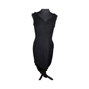 Yves Saint Laurent Vintage Black Hi-Low Back Dress Size: S/M